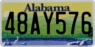 AL license plate 48AY576