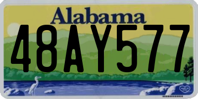 AL license plate 48AY577