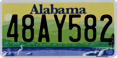 AL license plate 48AY582