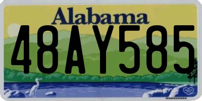 AL license plate 48AY585