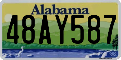 AL license plate 48AY587