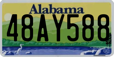 AL license plate 48AY588