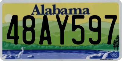 AL license plate 48AY597