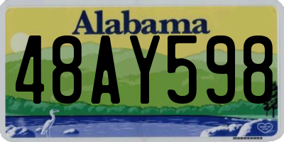 AL license plate 48AY598