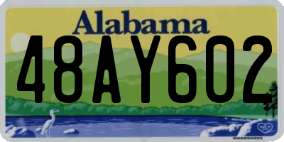 AL license plate 48AY602