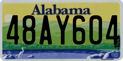 AL license plate 48AY604