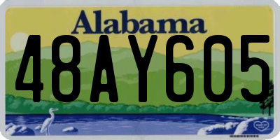 AL license plate 48AY605