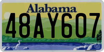 AL license plate 48AY607