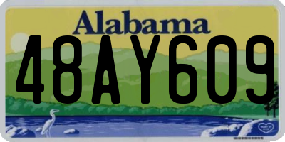 AL license plate 48AY609