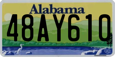 AL license plate 48AY610