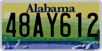AL license plate 48AY612
