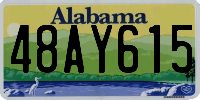 AL license plate 48AY615