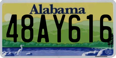 AL license plate 48AY616