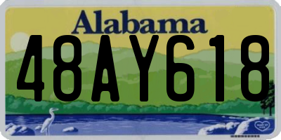 AL license plate 48AY618