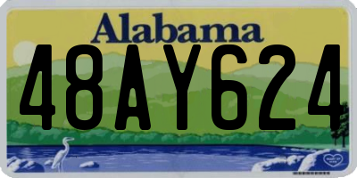 AL license plate 48AY624