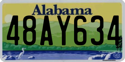 AL license plate 48AY634