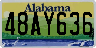 AL license plate 48AY636