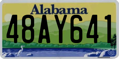 AL license plate 48AY641