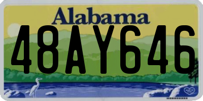 AL license plate 48AY646