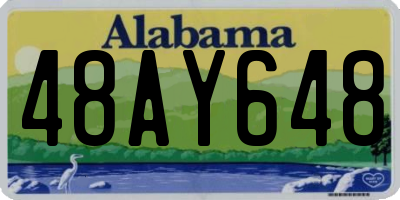 AL license plate 48AY648