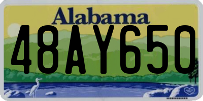 AL license plate 48AY650