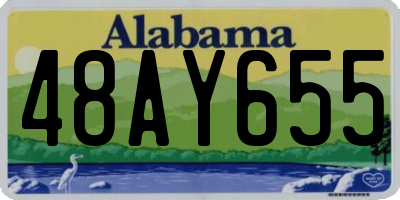 AL license plate 48AY655