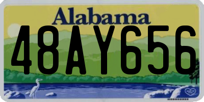 AL license plate 48AY656