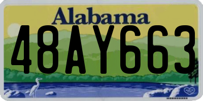 AL license plate 48AY663