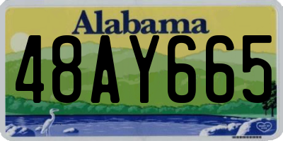 AL license plate 48AY665