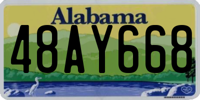 AL license plate 48AY668