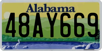 AL license plate 48AY669