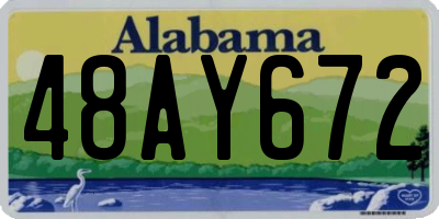 AL license plate 48AY672