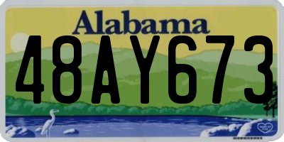 AL license plate 48AY673
