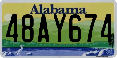 AL license plate 48AY674