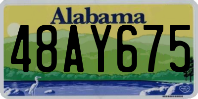 AL license plate 48AY675