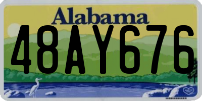 AL license plate 48AY676
