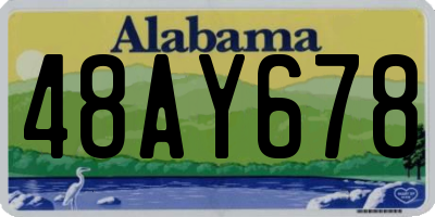 AL license plate 48AY678
