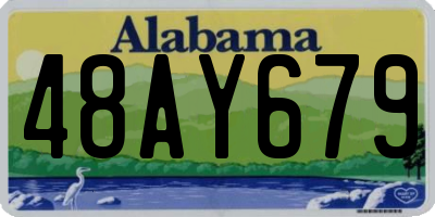 AL license plate 48AY679