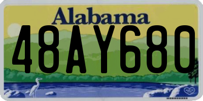 AL license plate 48AY680
