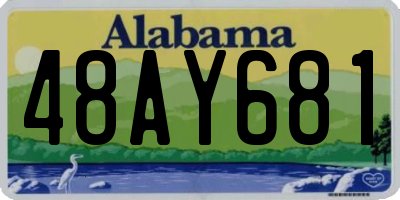 AL license plate 48AY681