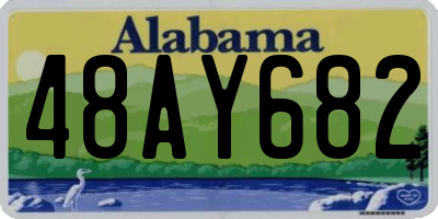 AL license plate 48AY682