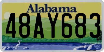 AL license plate 48AY683