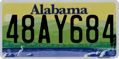 AL license plate 48AY684