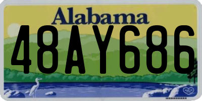 AL license plate 48AY686