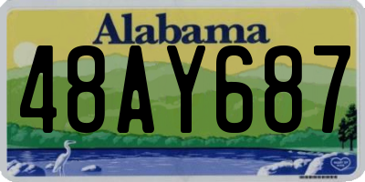 AL license plate 48AY687