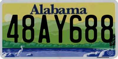 AL license plate 48AY688