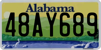 AL license plate 48AY689
