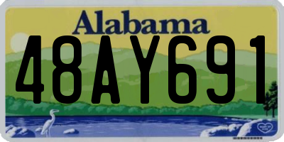 AL license plate 48AY691