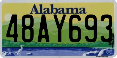 AL license plate 48AY693