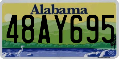 AL license plate 48AY695